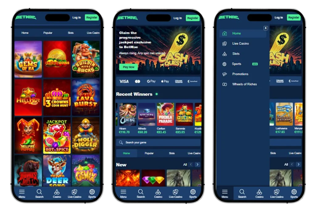 BetMac Casino app